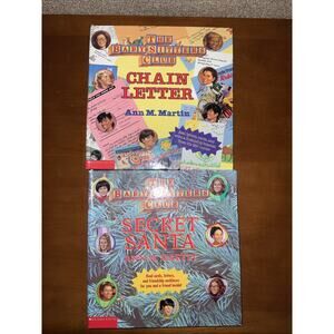 THE BABY SITTERS CLUB CHAIN LETTER & SECRET SANTA SIGNED BY ANN M. MARTIN